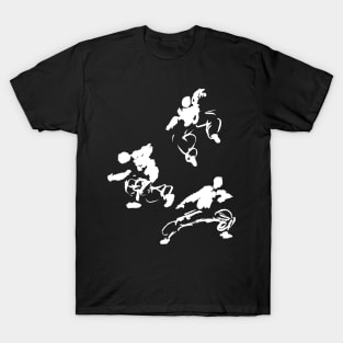 kung-fu martialarts figures T-Shirt